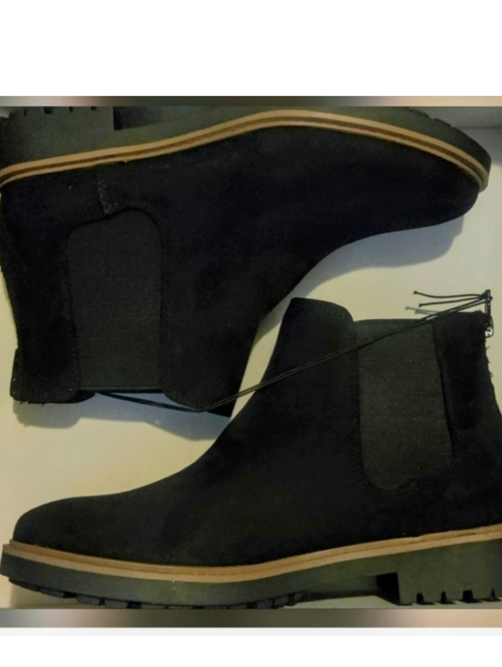 Kensie Women's Black Sandor Chelsea Boots - Picture 3 of 9